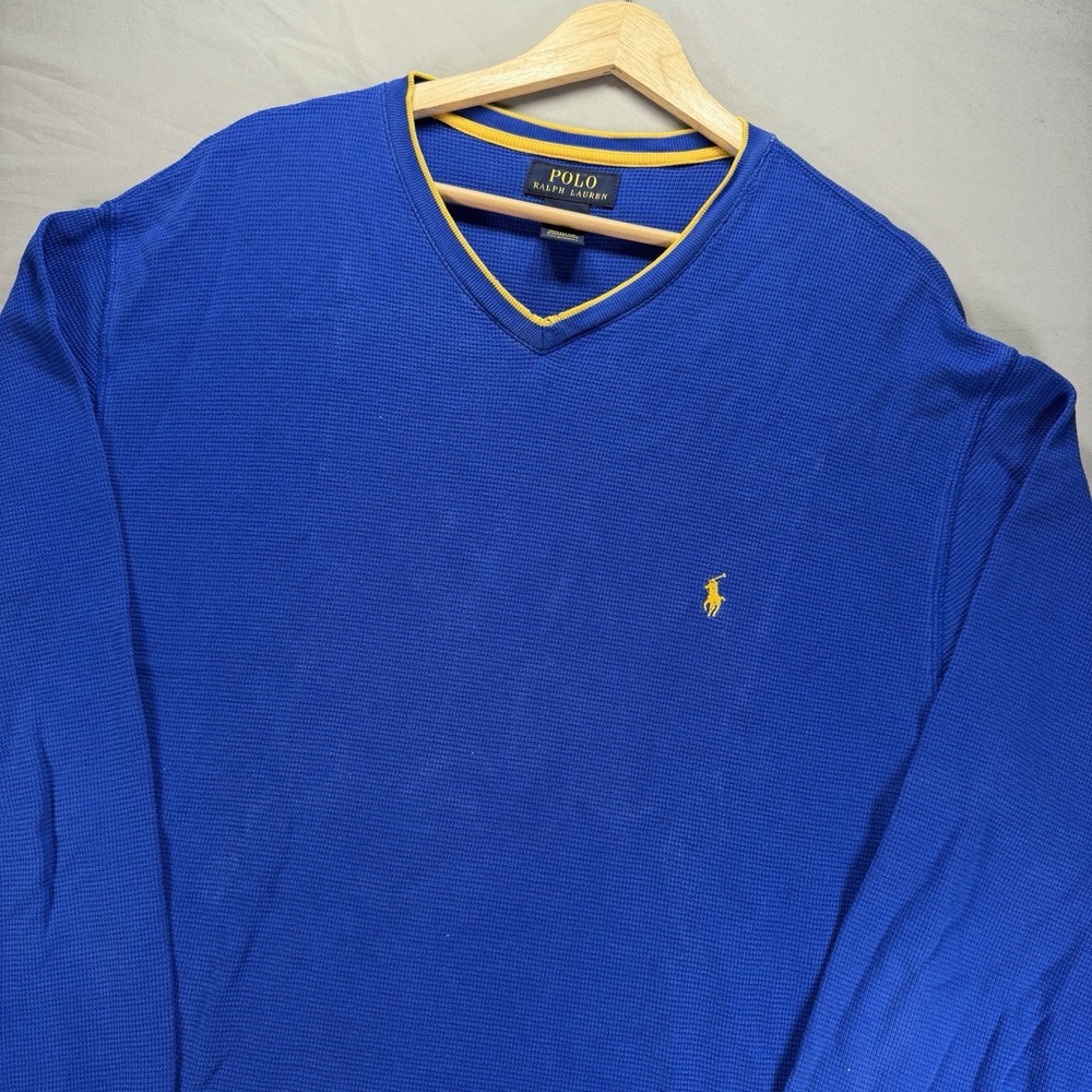 Polo Ralph Lauren Thermal Shirt Mens XL Long Sleeve Lounge Pony Sleep